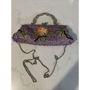 Handmade Beaded Embroidered Women Evening Party Handbag Wedding Prom Party